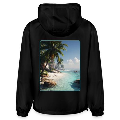 Tropical Beach Paradise Palm Design - Champion Packable Jacket