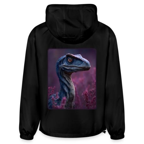 Blue Velociraptor Portrait Design - Champion Packable Jacket