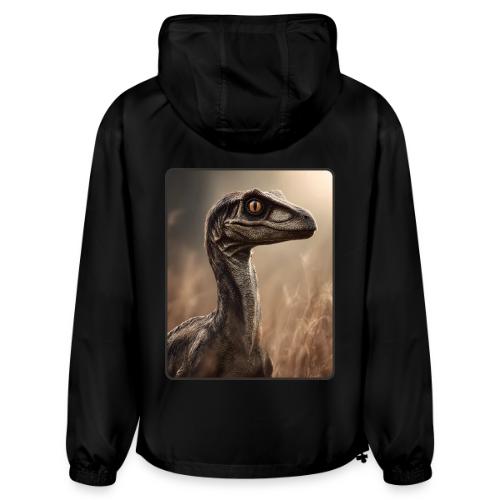 Velociraptor Feathered Portrait Design - Champion Packable Jacket