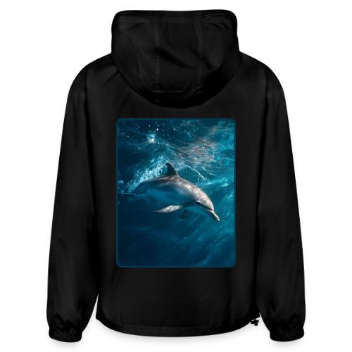 Dolphin Sunlit Ocean Serenity Design - Champion Packable Jacket