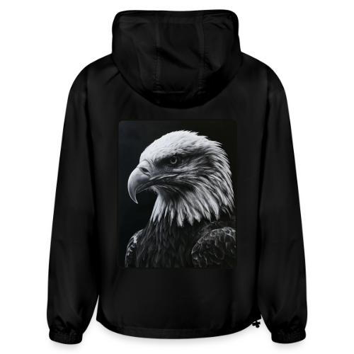 Black White Bald Eagle Design - Champion Packable Jacket