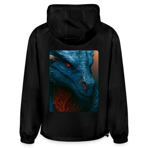 Turquoise Dragon Fire Eye Design - Champion Packable Jacket