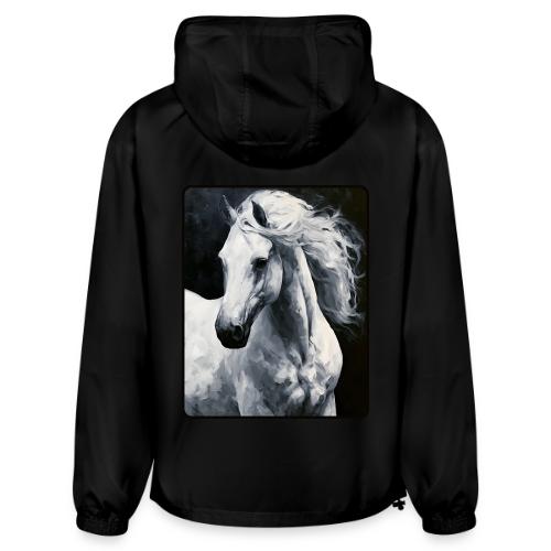 White Horse Oil Painting Design - Champion Packable Jacket