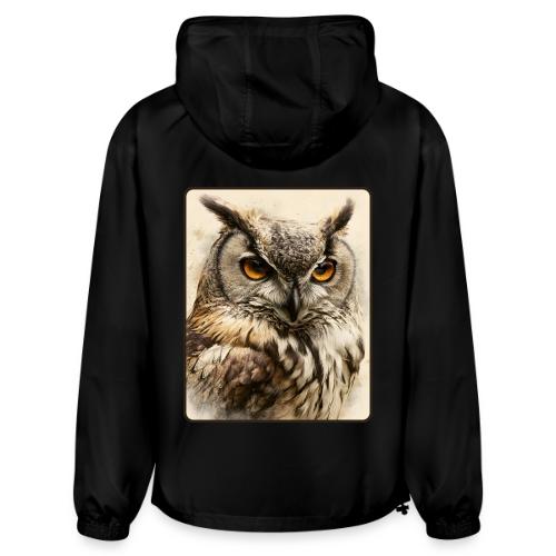 Great Horned Owl Watercolor Design - Champion Packable Jacket