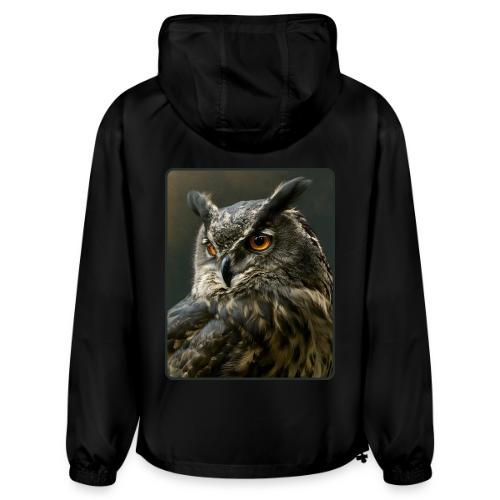 Eurasian Eagle Owl Portrait Design - Champion Packable Jacket