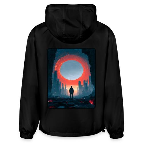 Cosmic Portal Future City Design - Champion Packable Jacket