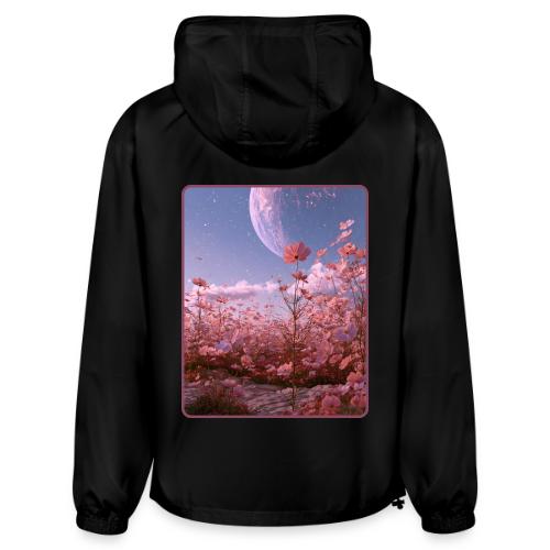 Cosmic Moon & Cosmos Flowers Art - Champion Packable Jacket
