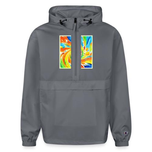 Citrus swirling Splash Design - Champion Packable Jacket
