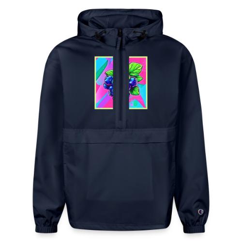 Vibrant Blueberry Artwork - Champion Packable Jacket
