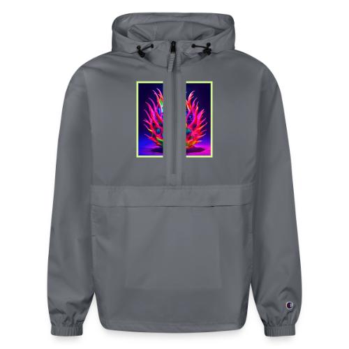 Electric Neon Dragon Fruit - Champion Packable Jacket