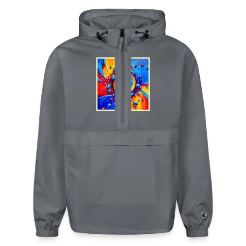 Vibrant Berry Vortex - Champion Packable Jacket