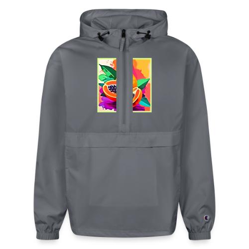 Sliced Papaya Pop Art - Champion Packable Jacket