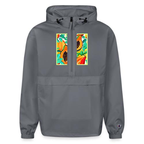 Tropical Papaya Pop Art - Champion Packable Jacket