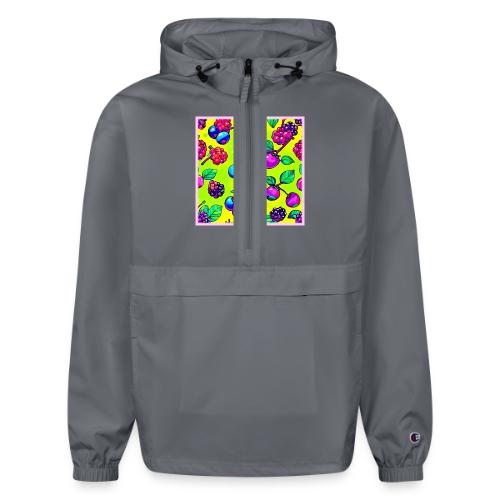 Bright Berry Fruit Pattern - Champion Packable Jacket