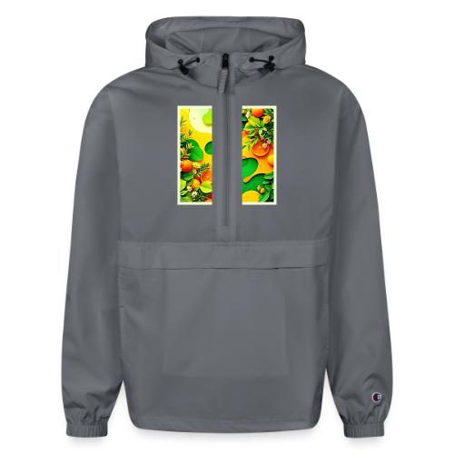 Fresh Citrus Summer Vibes Art - Champion Packable Jacket
