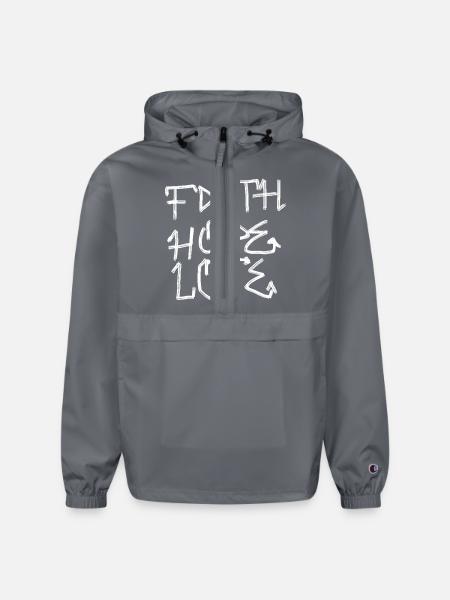 Faith, hope, love - Champion Packable Jacket - gray - Front