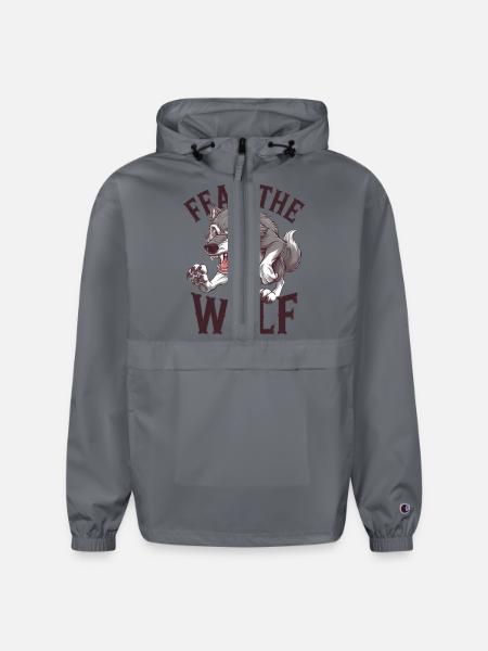 Howling Wolf Spirit - Champion Packable Jacket - gray