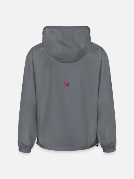 Strawberry Poison Dart Frog - Champion Packable Jacket - gray