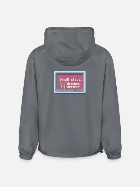 Small Steps Big Dreams Pixel - Champion Packable Jacket - gray