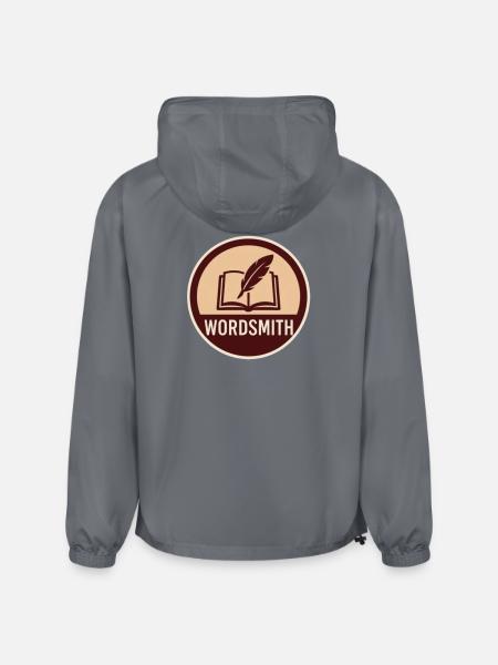 Wordsmith Quill Open Book - Champion Packable Jacket - gray