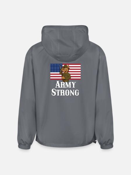 Patriotic Mule Soldier - Champion Packable Jacket - gray