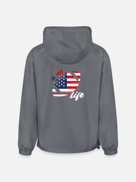 Patriotic Football Life - Champion Packable Jacket - gray