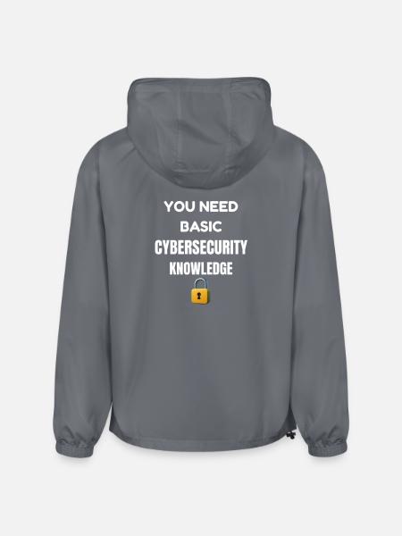 Basic Cybersecurity Knowledge Tee - Champion Packable Jacket - gray
