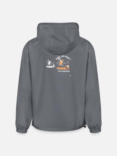 Fuel Up First Stay Energized - Champion Packable Jacket - gray