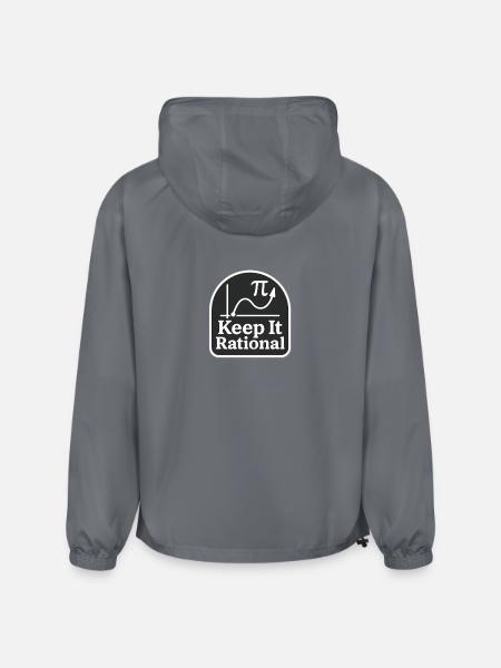 Keep It Rational Patch - Champion Packable Jacket - gray