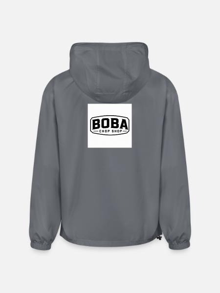 Boba Chop Shop Logo - Champion Packable Jacket - gray