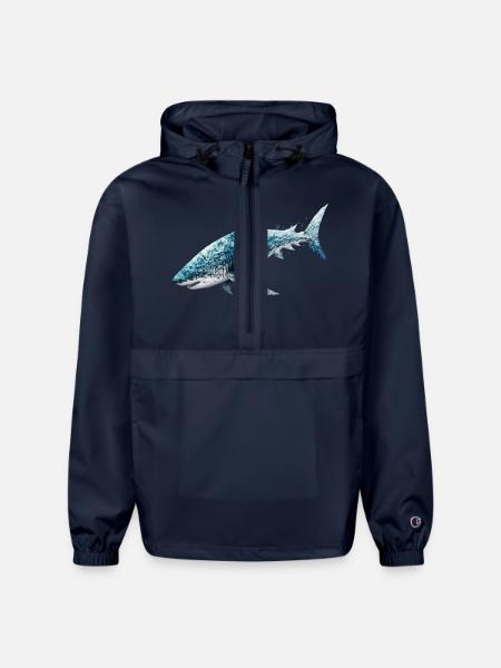 shark - Champion Packable Jacket - french navy