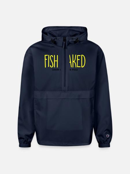 Fish Naked Show Off Your Pole - Champion Packable Jacket - french navy