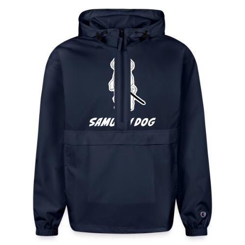 Samurai Maltese Katana Warrior Dog Tee - Champion Packable Jacket