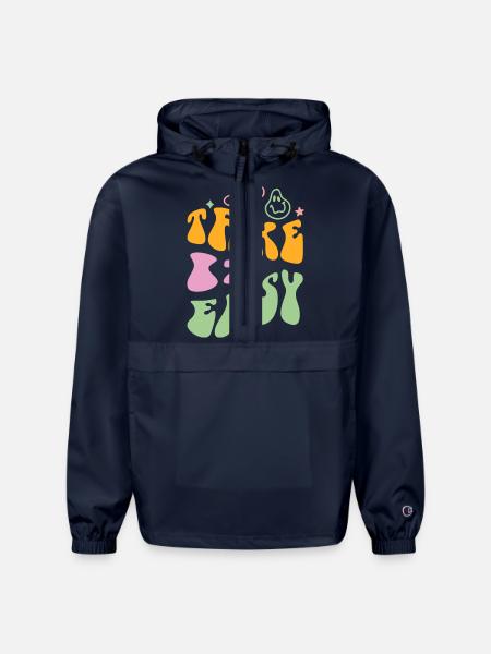 Take it Easy - Champion Packable Jacket - french navy
