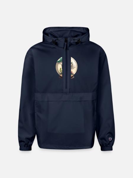 Bonsai Tree Terrarium - Champion Packable Jacket - french navy