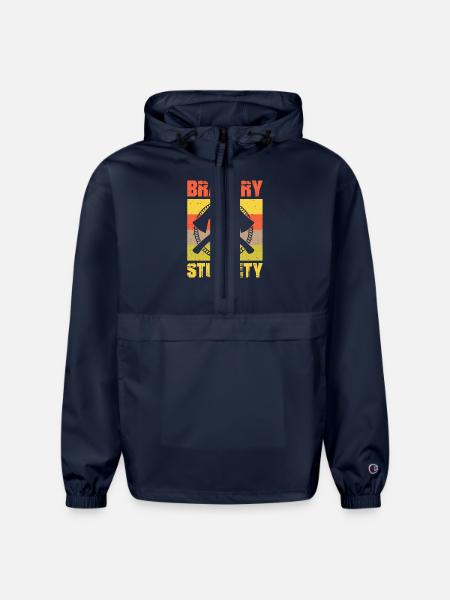Bravery stupidity tshirt - Champion Packable Jacket - french navy