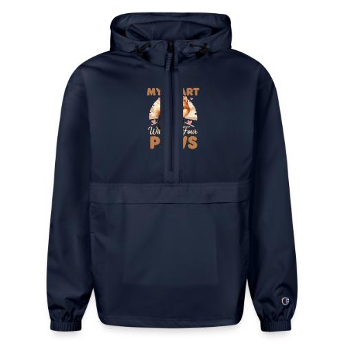 My Heart Walks on Four Paws – Pomeranian tee - Champion Packable Jacket