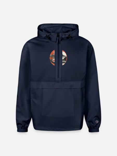 Chinese landscape - Champion Packable Jacket - french navy - Front