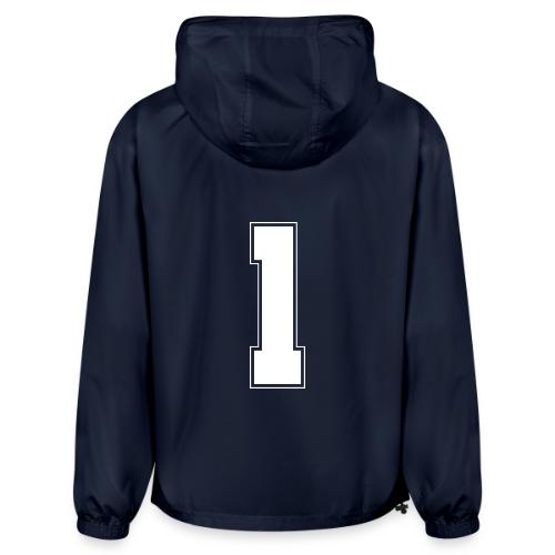 White Number 1 – Varsity Font - Champion Packable Jacket