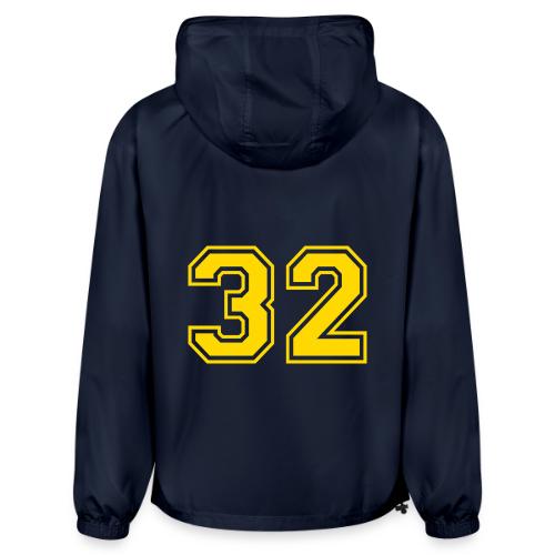 Number 32 in a classic athletic collegiate font - Champion Packable Jacket