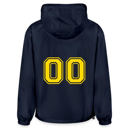 Number 00 in a classic athletic collegiate font - Champion Packable Jacket