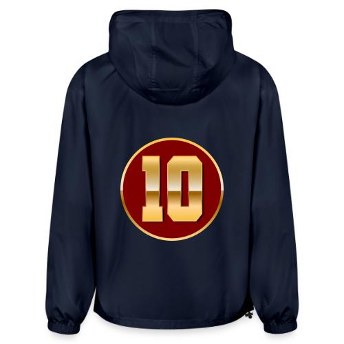 Number 10 in Gold Varsity Font - Champion Packable Jacket