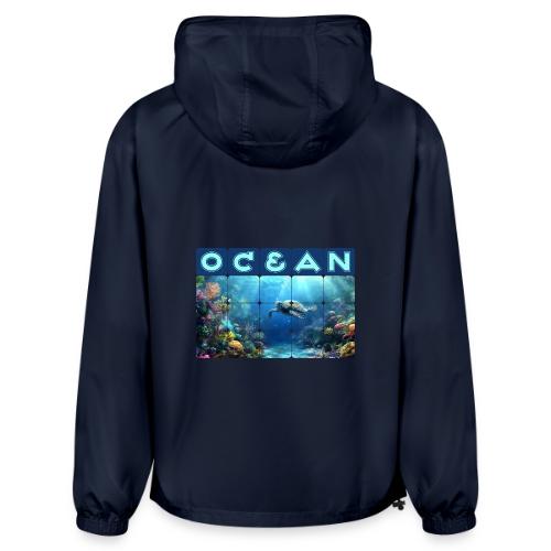 Ocean: Turtle Drift - Champion Packable Jacket