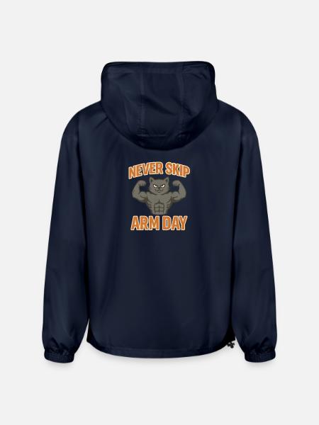 Never Skip Arm Day - Champion Packable Jacket - french navy