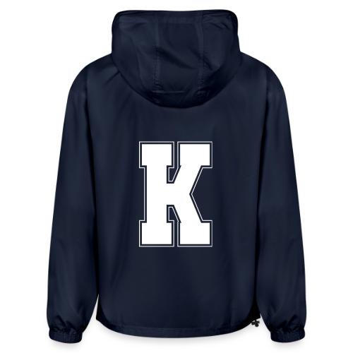 White Letter K – Varsity Alphabet Monogram - Champion Packable Jacket