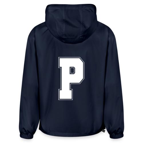 White Letter P – Varsity Alphabet Monogram - Champion Packable Jacket