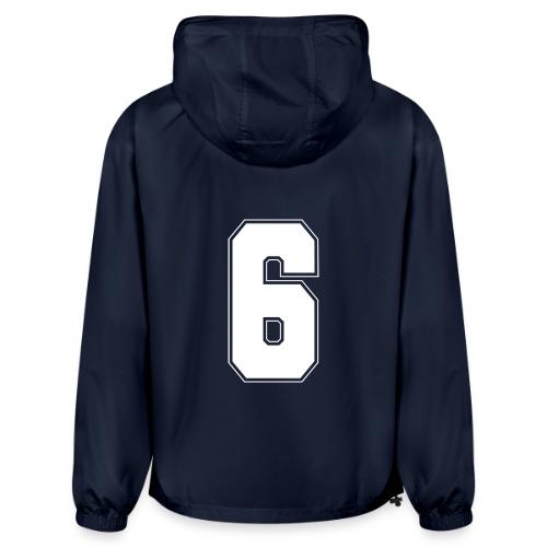 White Number 6 – Varsity Font - Champion Packable Jacket
