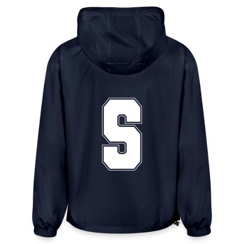White Letter S – Varsity Alphabet Monogram - Champion Packable Jacket