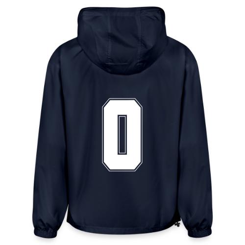 White Number 0 – Varsity Font - Champion Packable Jacket