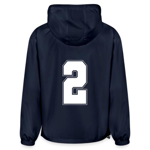 White Number 2 – Varsity Font - Champion Packable Jacket